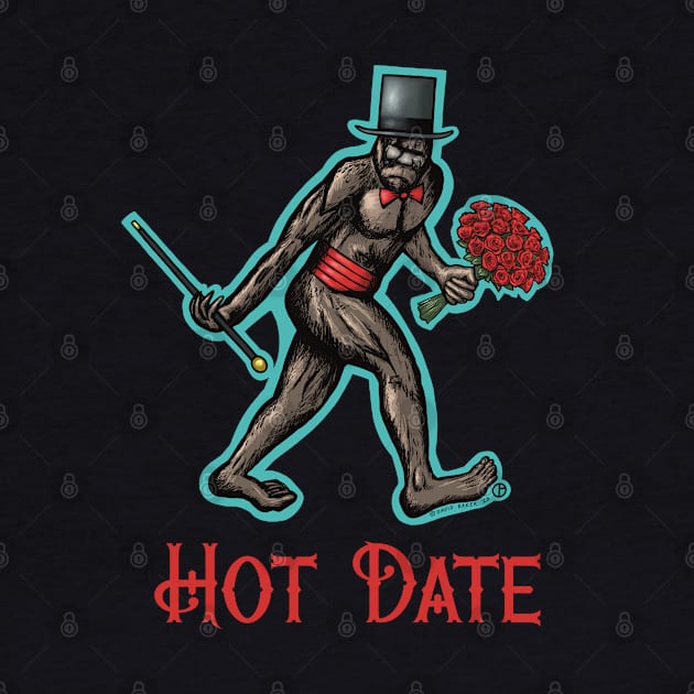 Hot Date Bigfoot by Art from the Blue Room